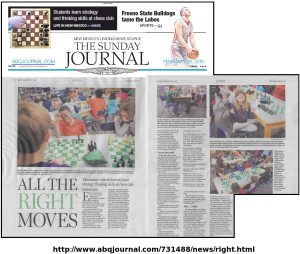 feb 28thth abq journal article about Learners Chess